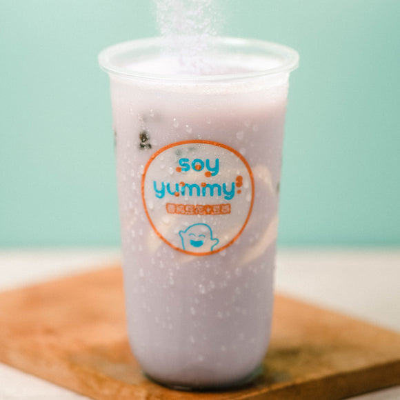 Taro with soymilk, taho, and black pearls for delivery